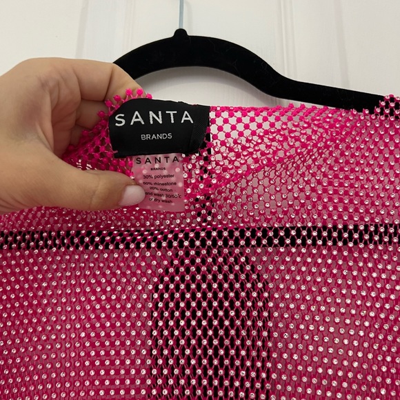 Santa Brands Feathers Mini Dress in Pink - Picture 11 of 15